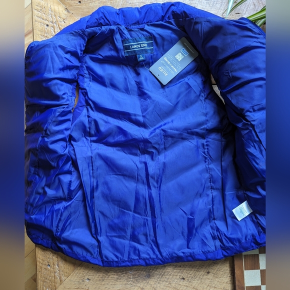 Land's End, size small, purple vest, down - Picture 2 of 10